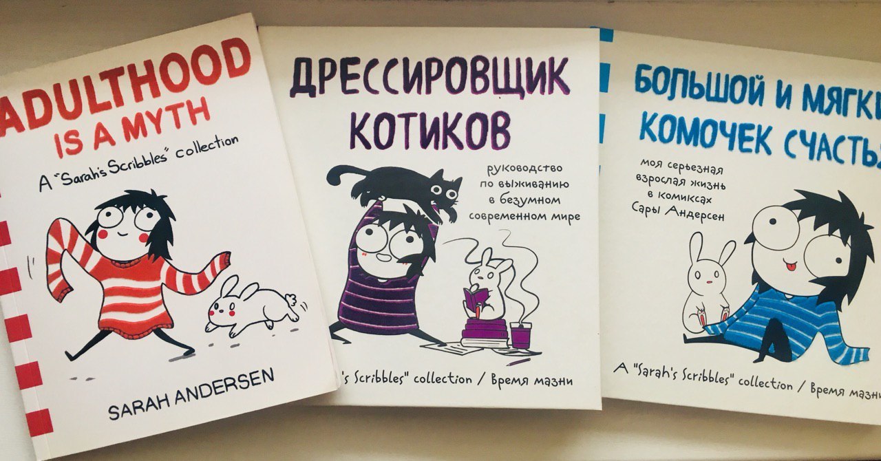 Mini-comics about our reality and inner world: Sara's Scribbles, Nastenka's comics, Masha Pancake, Heart and Brain - My, Books, Comics, Sarah Andersen, Nastya's comics, Reason and feelings, , , Longpost