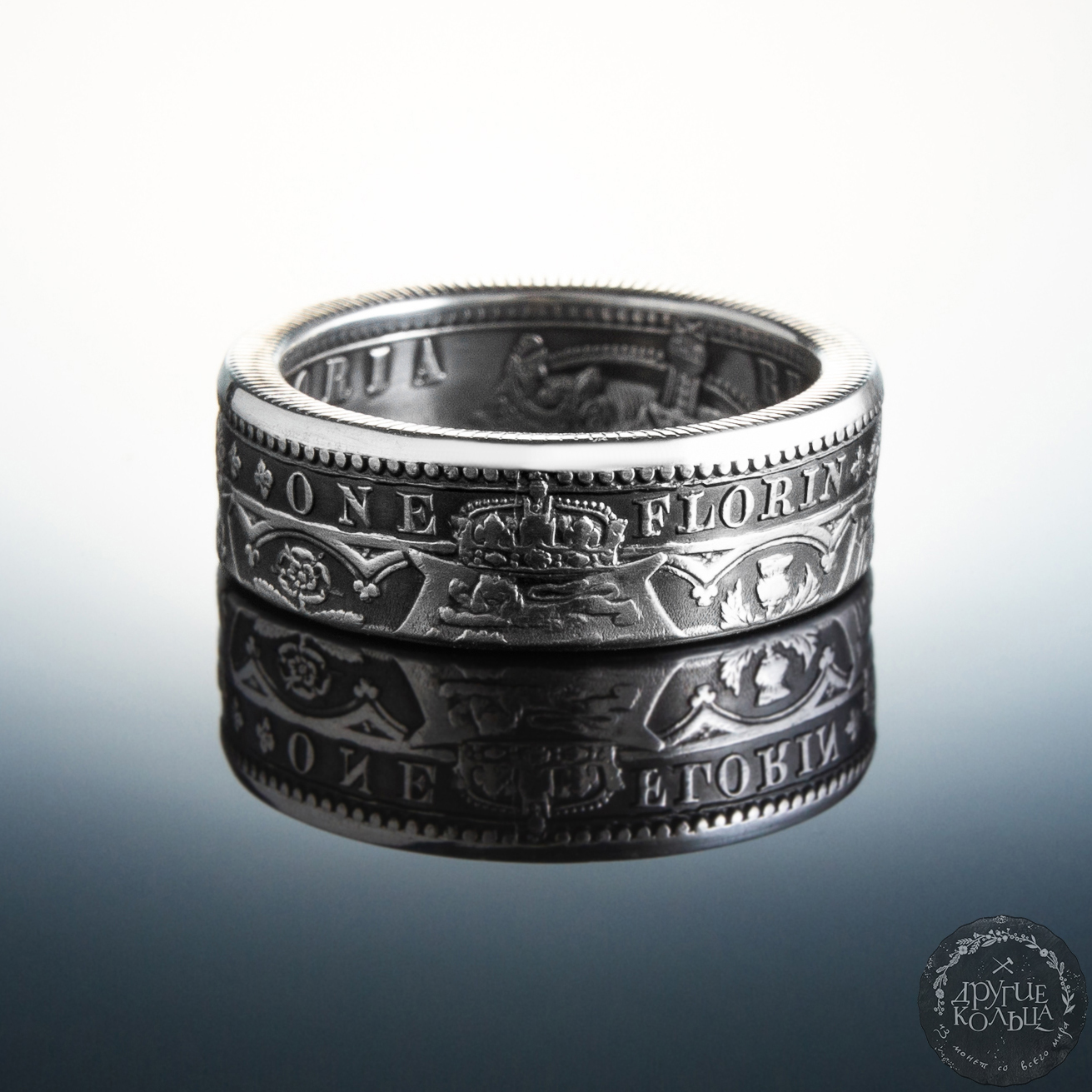 godless florin - My, Ring, Coin, Longpost, Decoration, Needlework without process, GIF