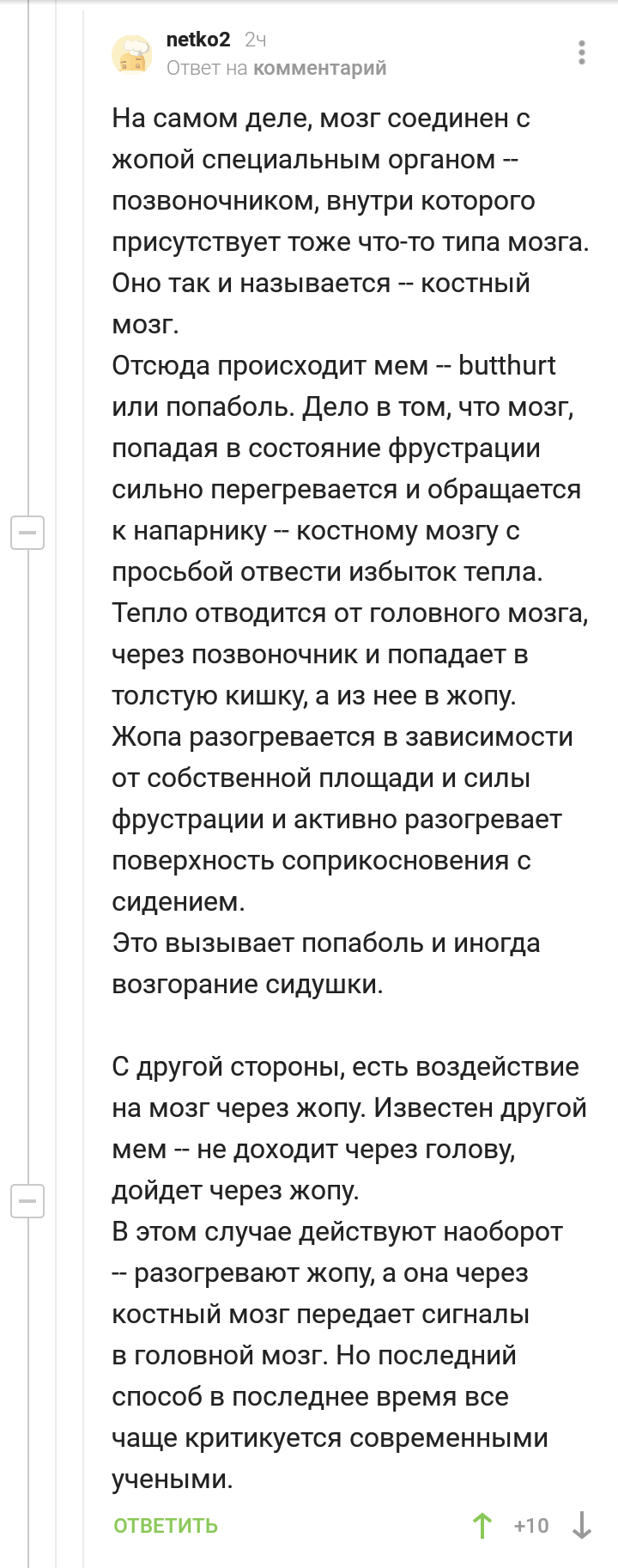 Комментарий - Комментарии, Скриншот, Длиннопост, Комментарии на Пикабу, Баттхёрт, Мемы