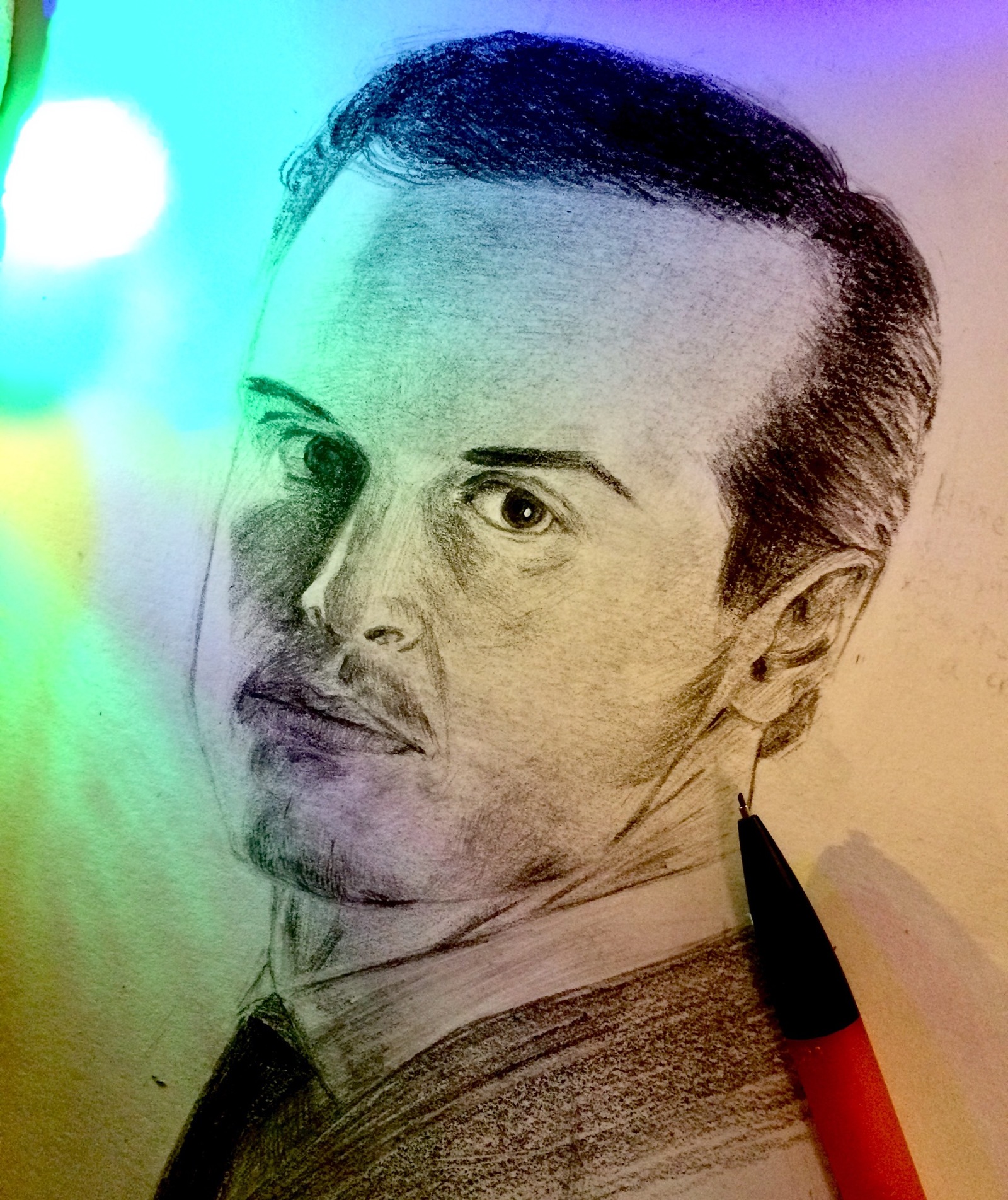 Jim Moriarty - My, Art, Fan art, Portrait, , Moriarty, BBC Sherlock series, Serials, Drawing