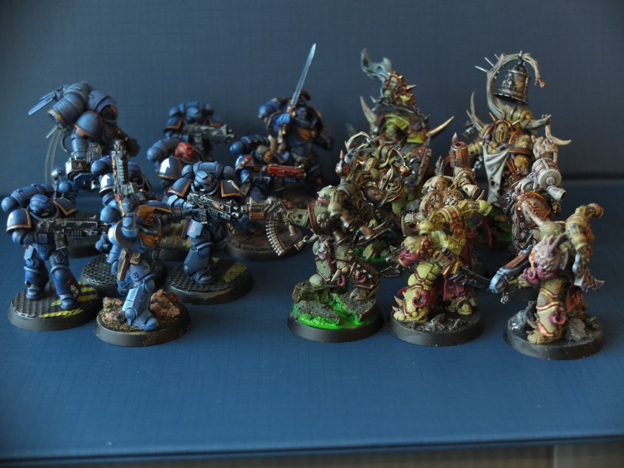 What I painted from the starter) - My, Wh miniatures, Miniature, Longpost, Warhammer 40k