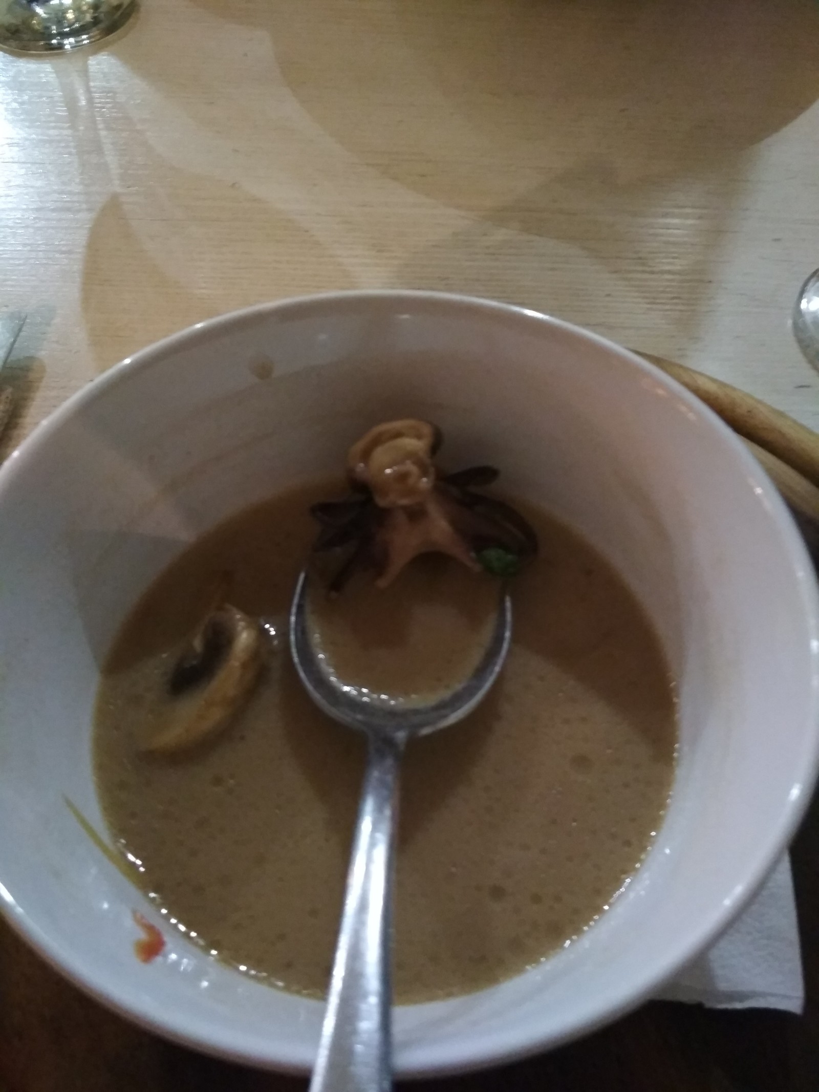 I ordered a soup - My, A restaurant, Date, Soup, Octopus