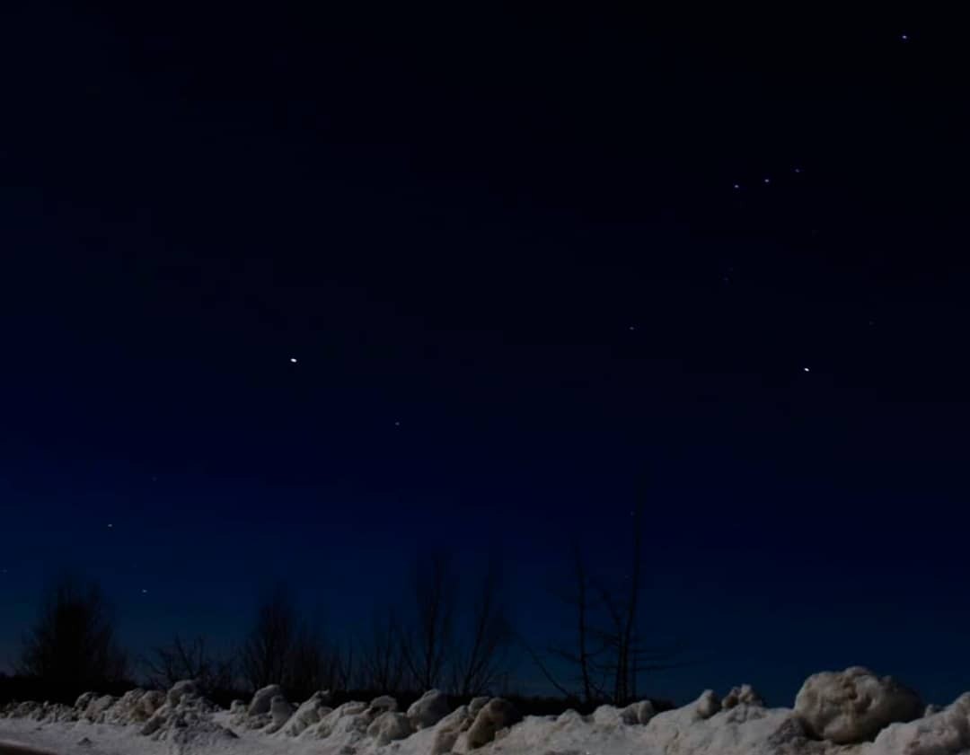 At the top... by the wayside - My, Photographer, The photo, Night, Starry sky, Illusion, Vertex