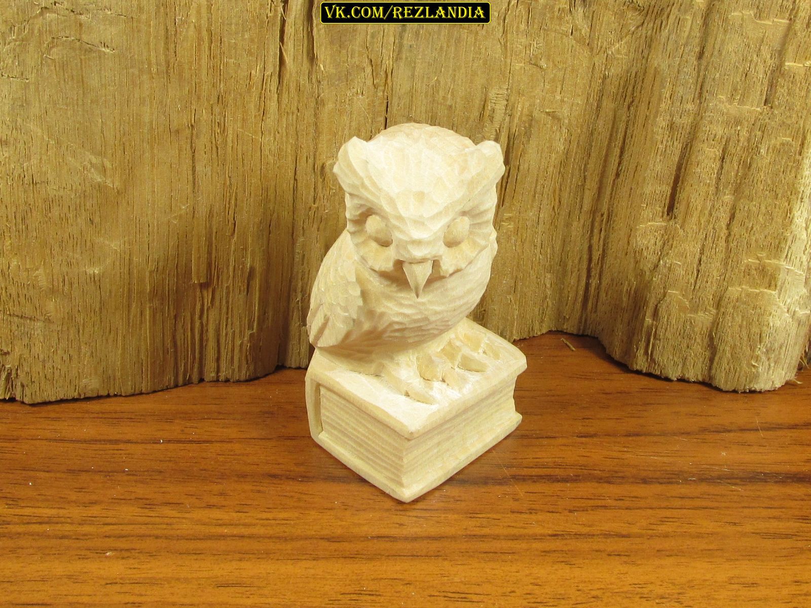 Two incisors - the owl is ready - My, Wood carving, With your own hands, Handmade, Owl, Miniature, Needlework with process, Longpost