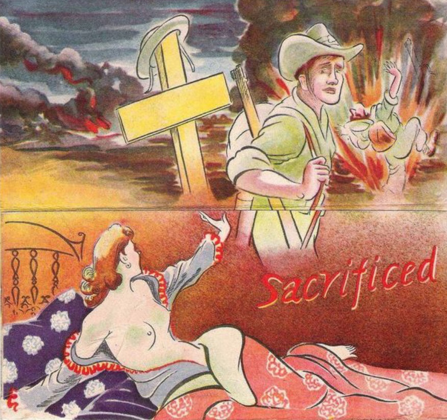 Japanese propaganda for Australia - NSFW, The Second World War, Hand-drawn erotica, Propaganda, Japan, Story, Longpost