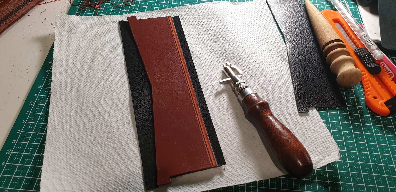 Made a new wallet. - My, Natural leather, Wallet, With your own hands, Longpost