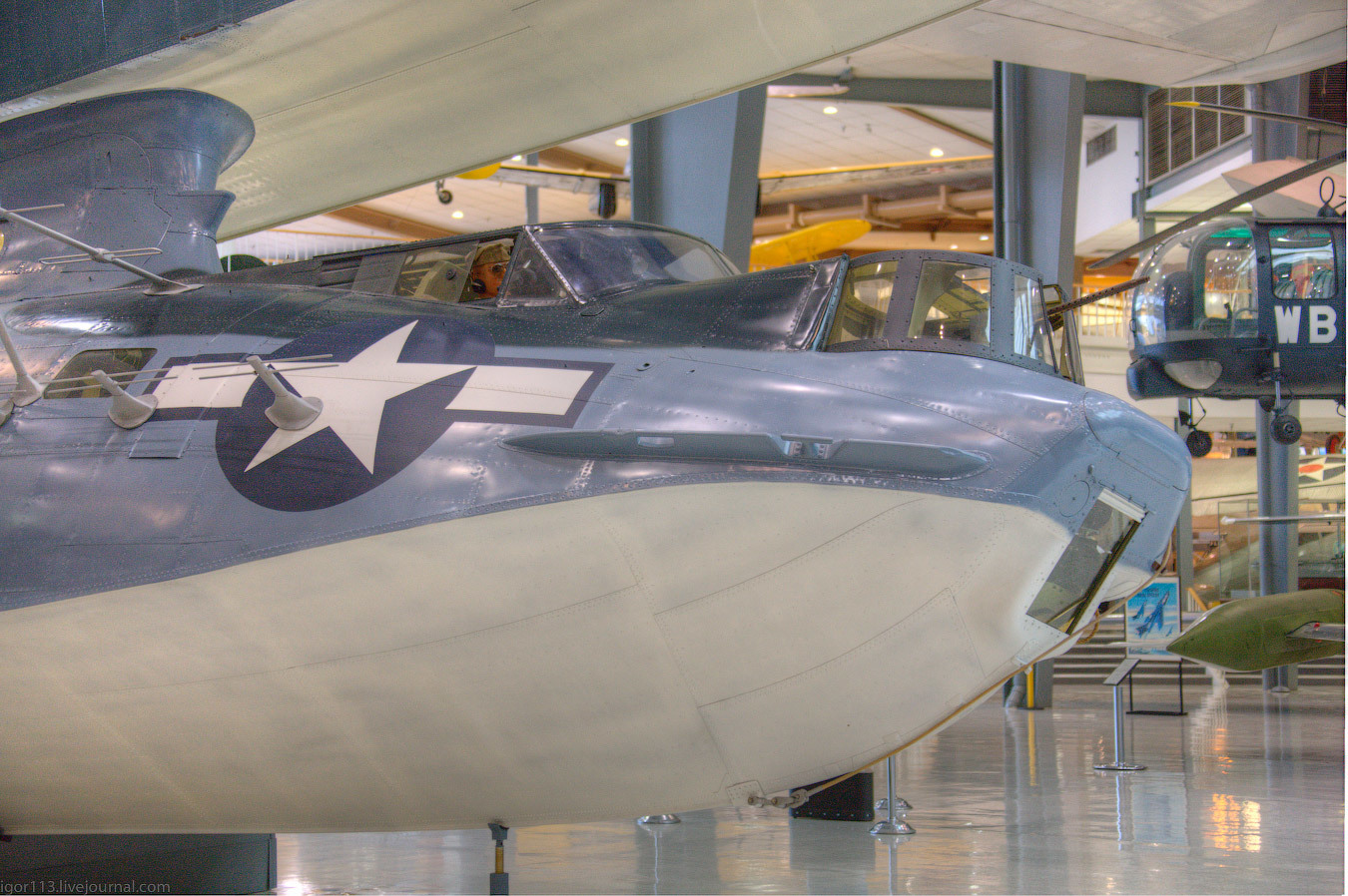 National Naval Aviation Museum, Pensacola :PBY Catalina   на изнанку. - Самолет, Гидросамолет, Длиннопост, Авиация