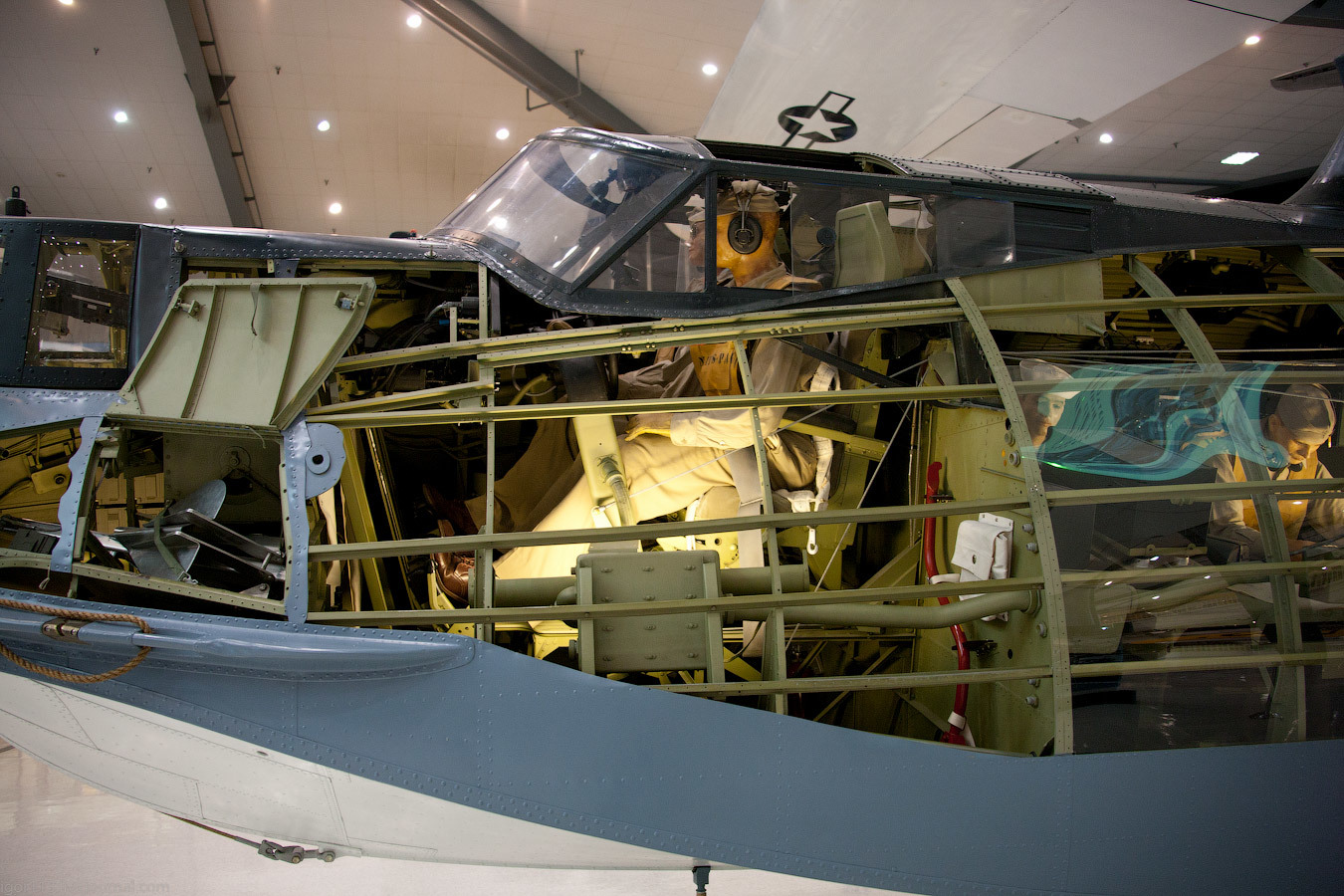 National Naval Aviation Museum, Pensacola :PBY Catalina   на изнанку. - Самолет, Гидросамолет, Длиннопост, Авиация