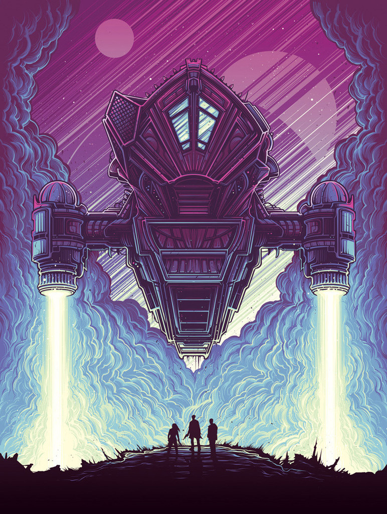 Serenity by Dan Mumford - Serenity, Арт, Космический корабль, Сериал Светлячок, Dan Mumford