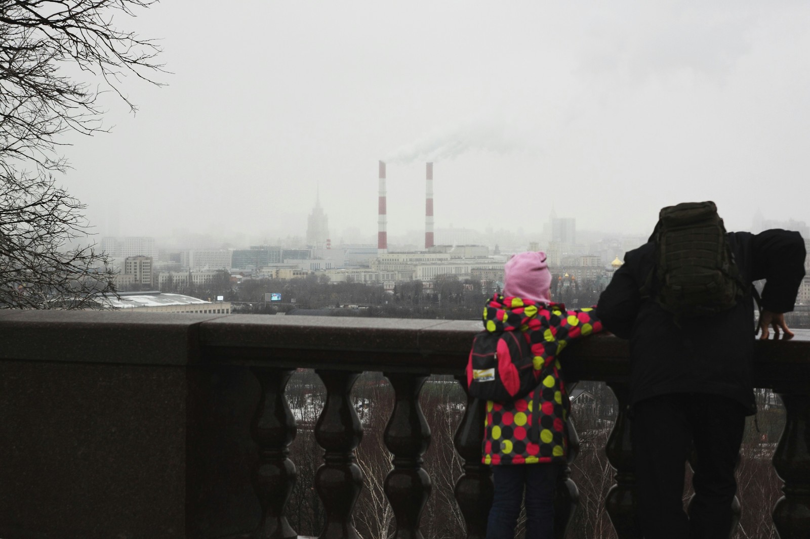 The child looks to a brighter future - My, Moscow, Children, Grayness