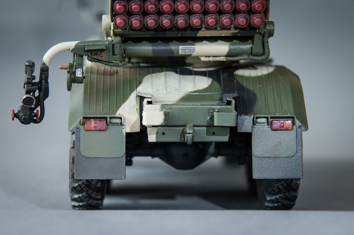 BM-21 Grad, 1:35, Trumpeter - My, Armored vehicles, Stand modeling, Hobby, Drso BM-21 Grad, Longpost