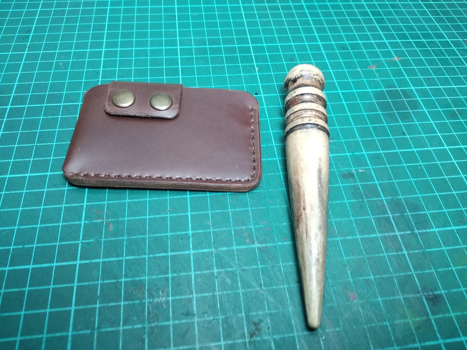 DIY cardholder - My, , Master Class, With your own hands, Leather products, Pattern, Longpost, Cardholder