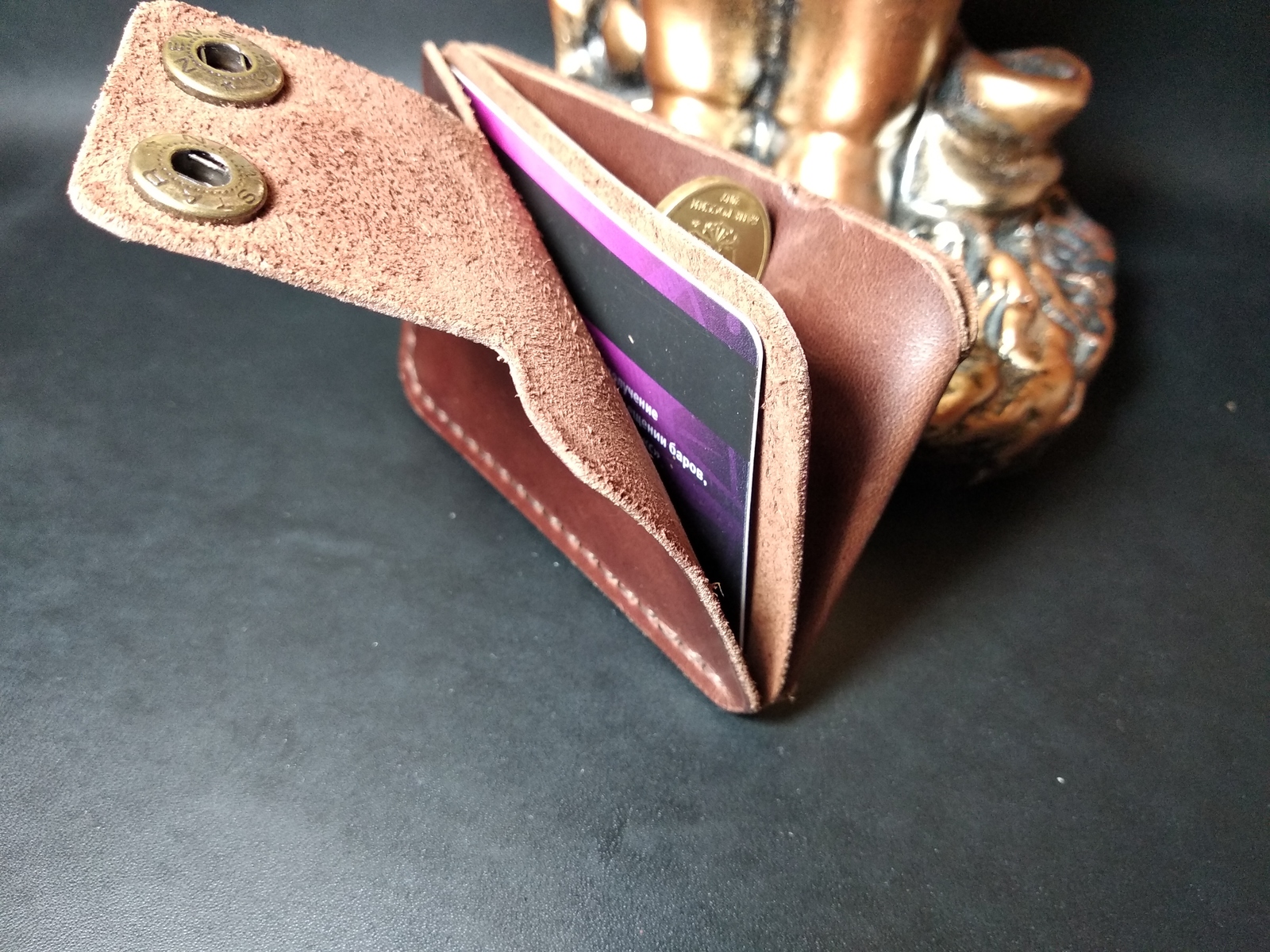 DIY cardholder - My, , Master Class, With your own hands, Leather products, Pattern, Longpost, Cardholder