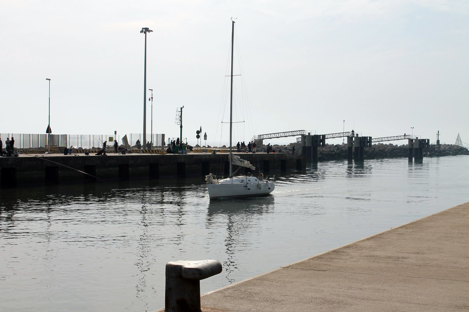 Fiumicino, Italy - My, The photo, Sea, Ship, Italy, , , Beginning photographer, 