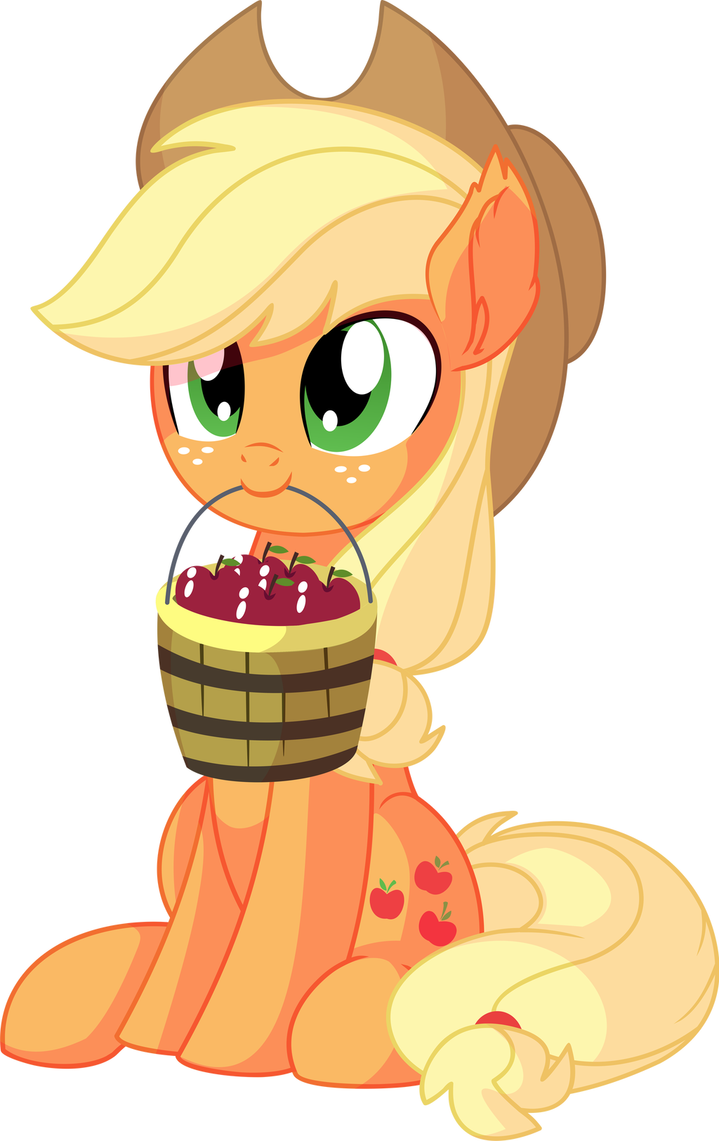 Buy Some Apples - My little pony, Applejack, Apples, Cyan Lightning