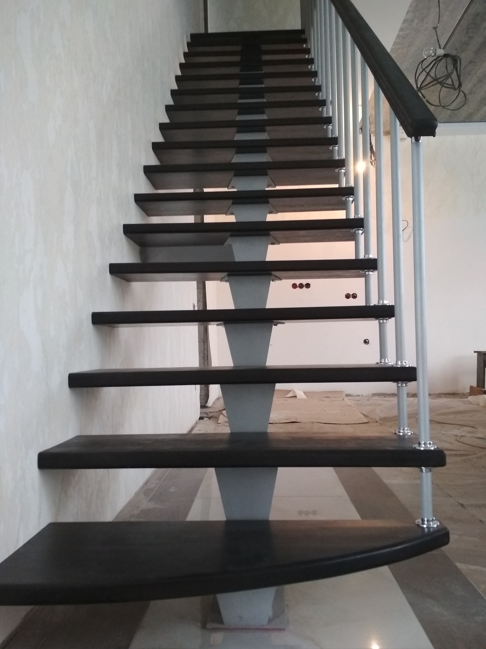 Direct march with a balustrade to a country house. - My, Stairs, Vacation home, , First floor, , Repair, Overhaul, Dacha, Longpost