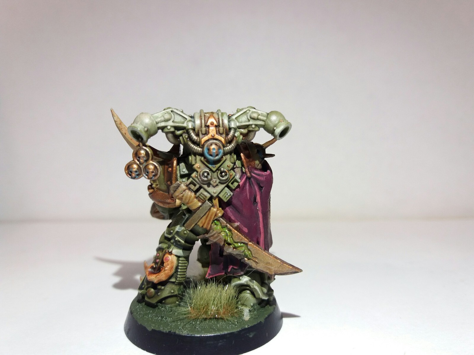 Plague Marine - My, Warhammer 40k, Wh miniatures, Death guard, Longpost, Hobby