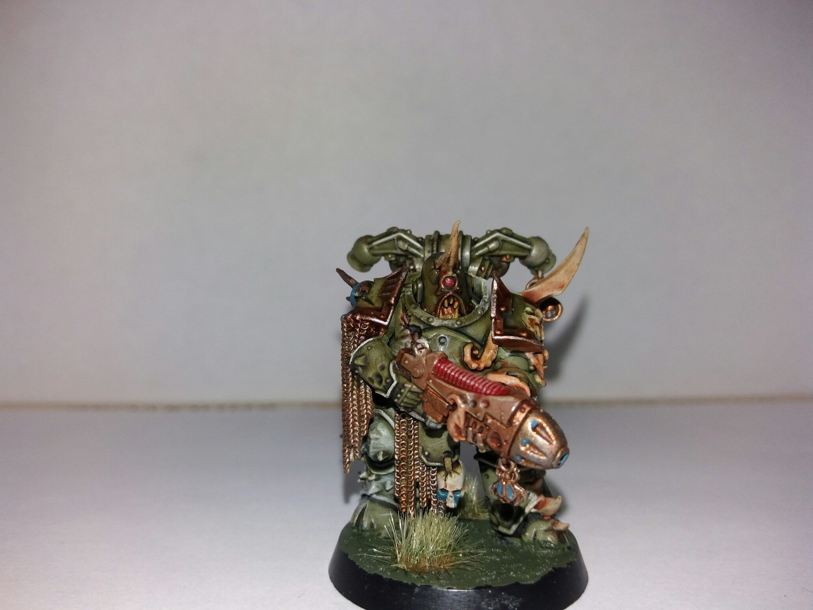 Plague Marine - My, Warhammer 40k, Wh miniatures, Death guard, Longpost, Hobby