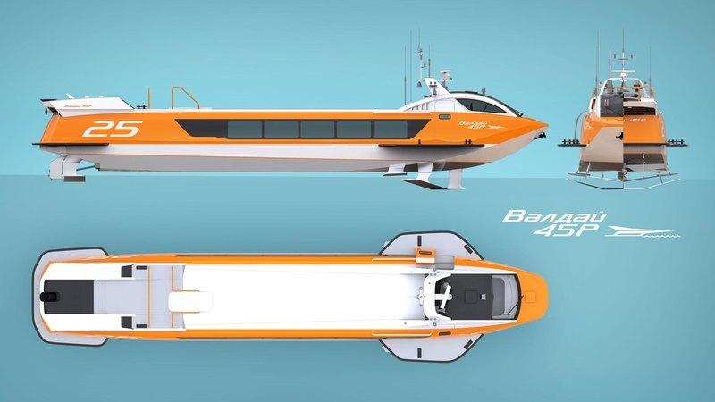 Russian hydrofoil ships: for the first time in the 21st century. - Hydrofoil, Popular mechanics, Longpost