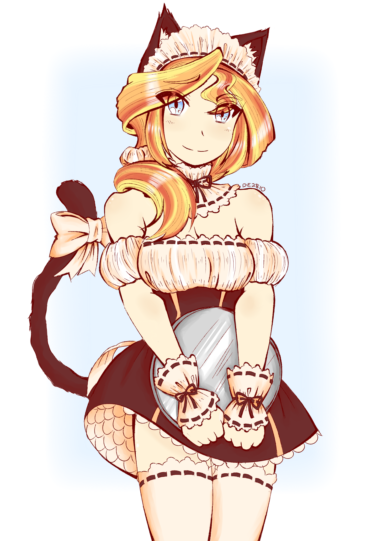 Neko Maid Sunset Shimmer - My Little Pony, Equestria Girls, Sunset Shimmer, Dragonemperror2810