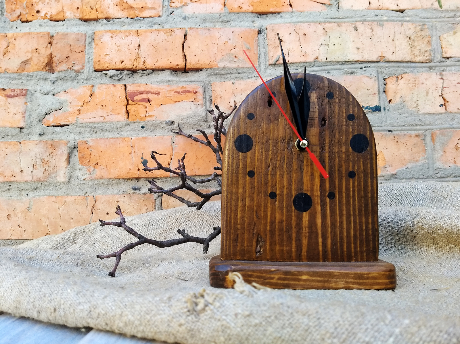 The clock that's on the table - My, Woodworking, Longpost, Handmade, Decor, , Clock, Needlework without process, Mechanical watches