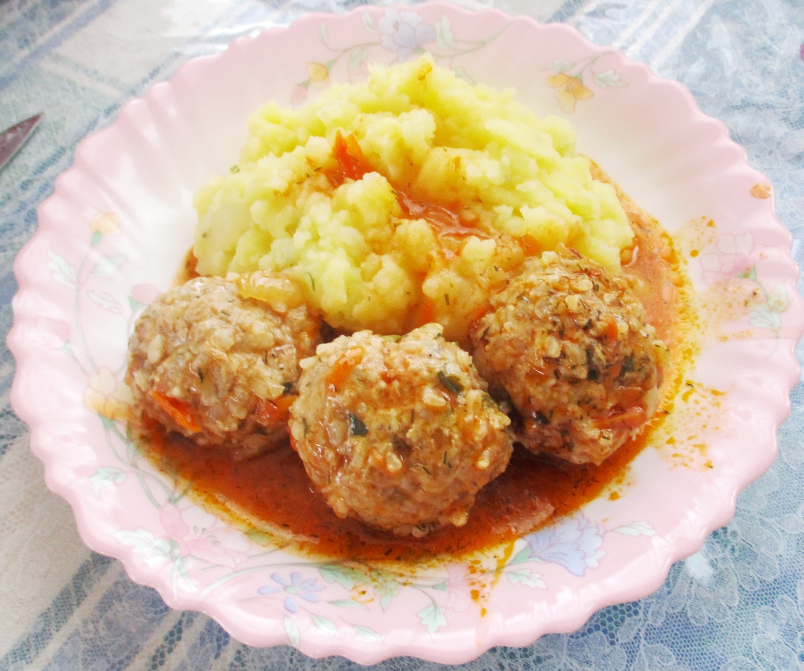 Hedgehog meatballs with potatoes - My, , Meatballs, , , Longpost