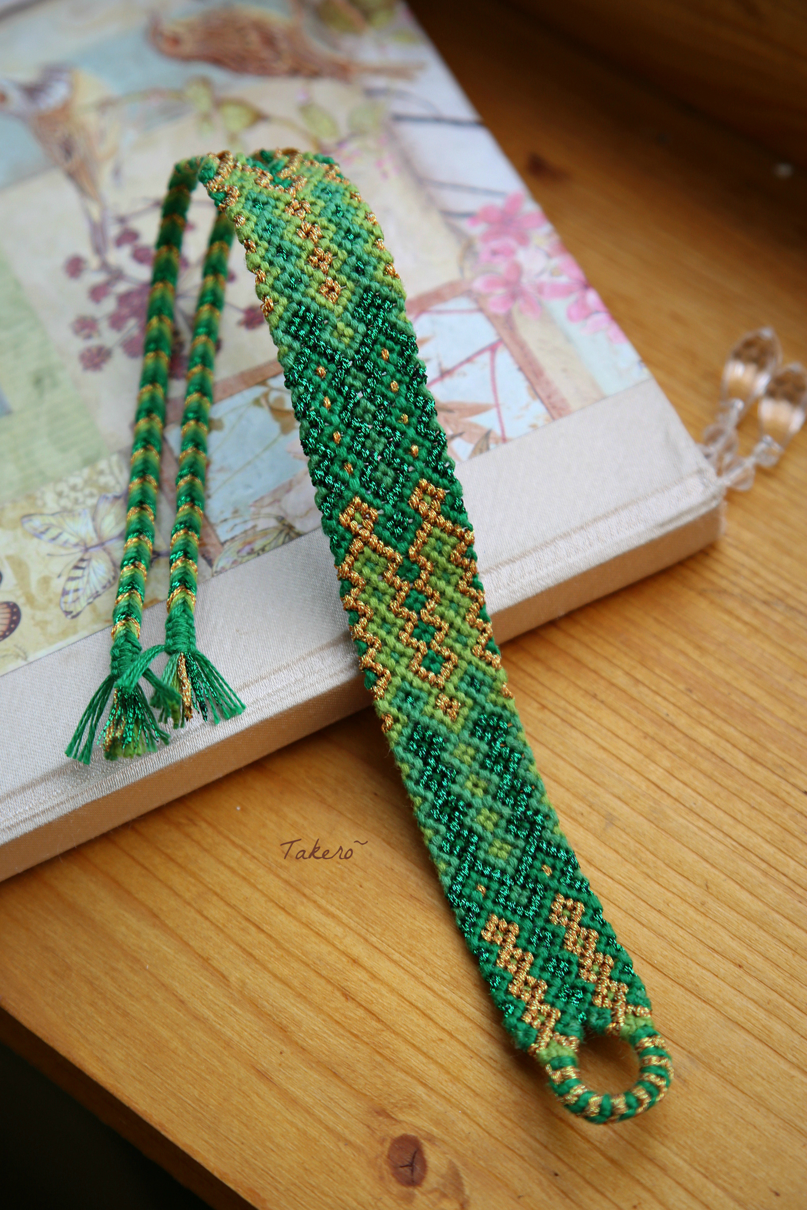 Fenechny Long Post Takero [4] - My, Needlework, Weaving, Fenechka, Needlework without process, Longpost, Takero, A bracelet, Handmade