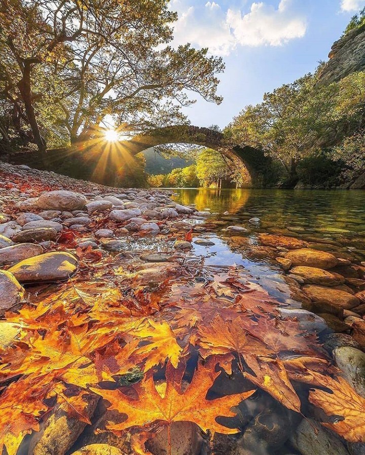 Bridge in Greece village of Claidonia. - Greece, Bridge