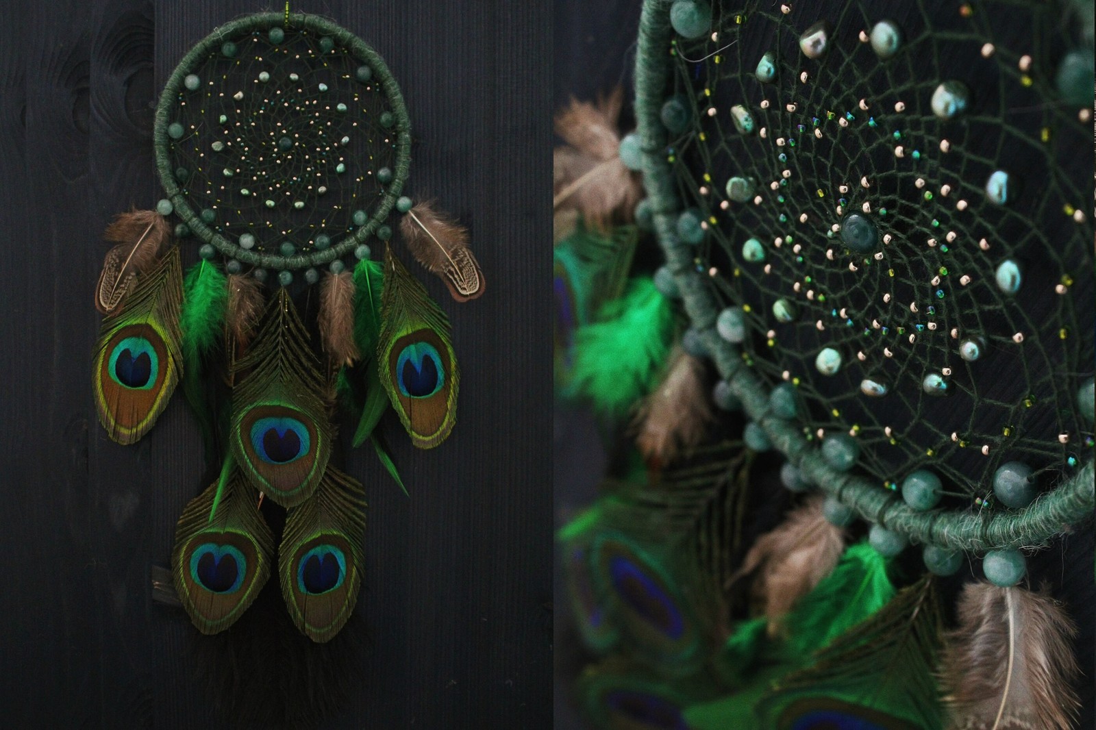 Swamp Fires - My, Longpost, Needlework, Needlework without process, With your own hands, Dreamcatcher, Handmade