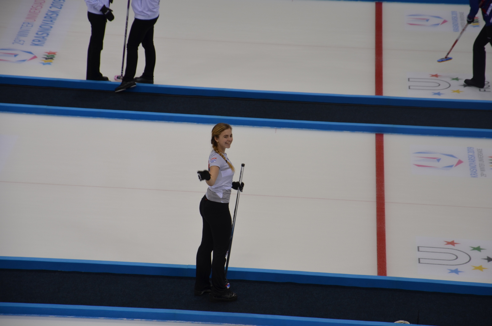 Czech women's curling team (Winter Universiade 2019) - My, Curling, Russia, Krasnoyarsk, Universiade 2019, , Czech Republic national team, Longpost