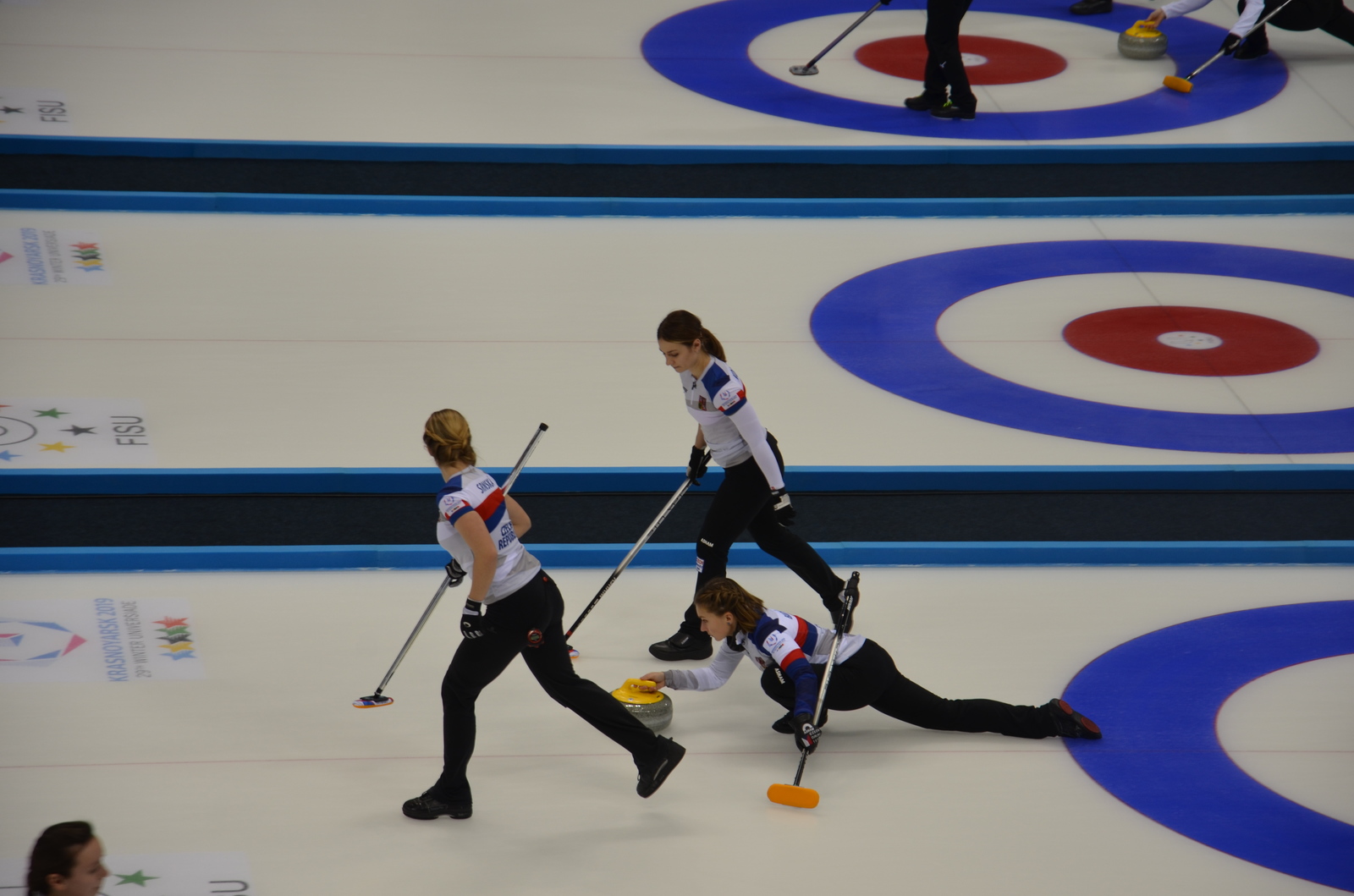 Czech women's curling team (Winter Universiade 2019) - My, Curling, Russia, Krasnoyarsk, Universiade 2019, , Czech Republic national team, Longpost