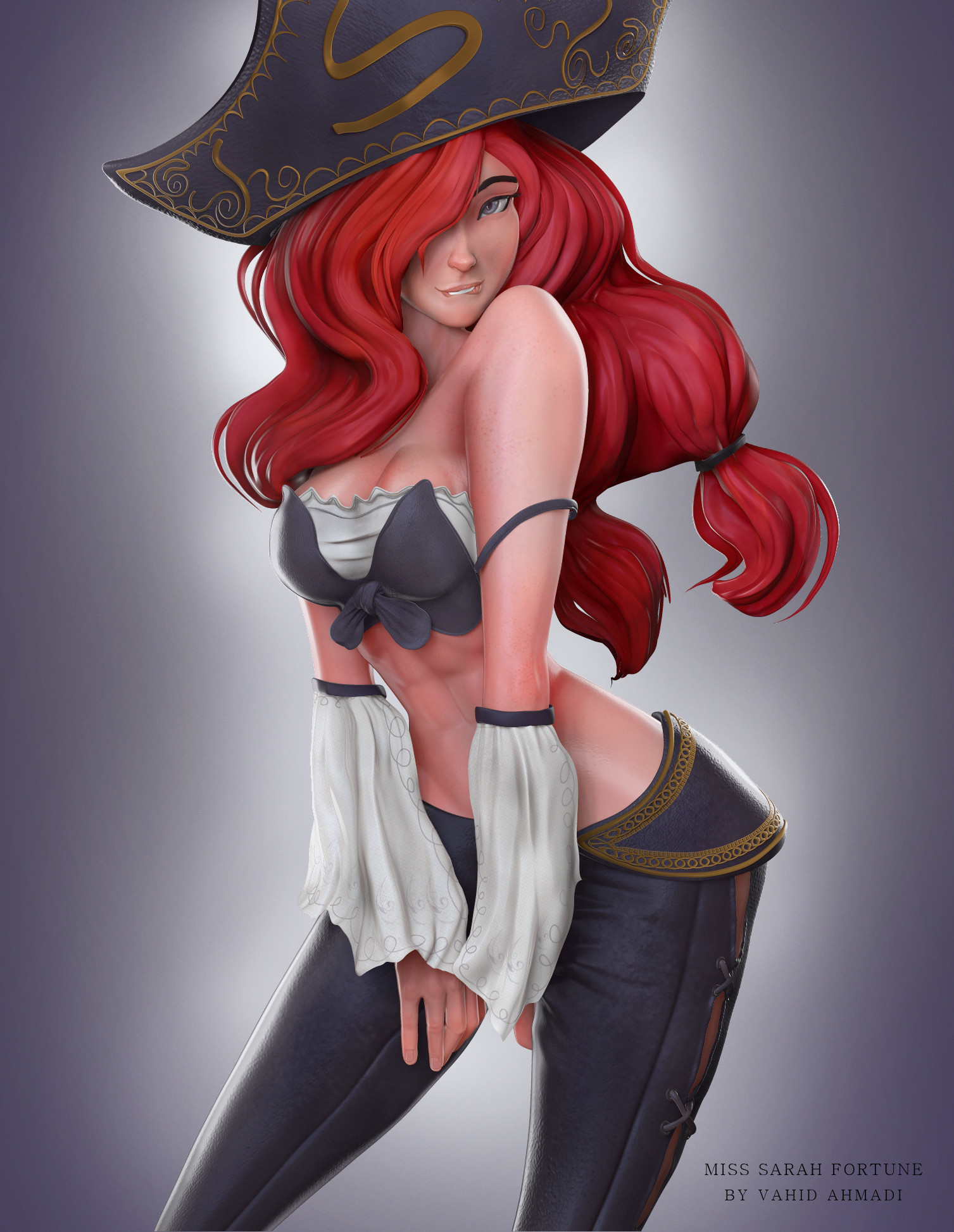 Miss fortune - Art, Render, 3D, Miss fortune, League of legends, 