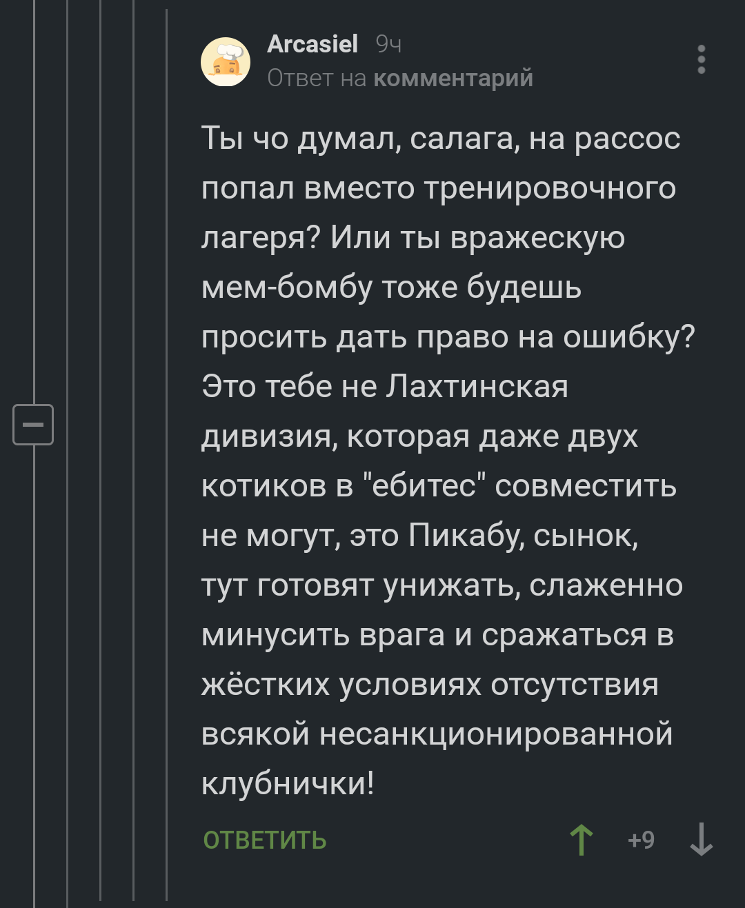 Армия пикабу - Комментарии на Пикабу, Комментарии, Длиннопост, Скриншот