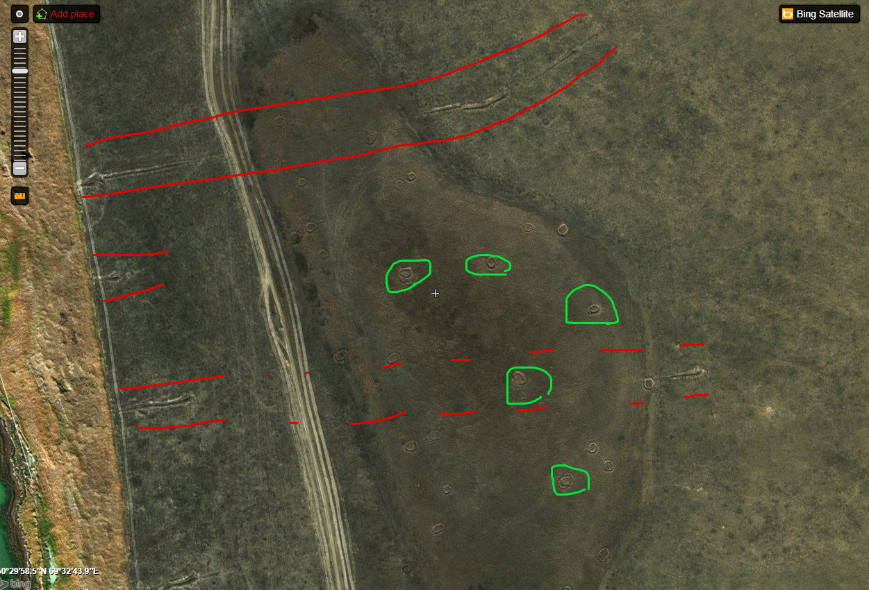 Нужна помощь историков или археологов! Странные круги в степи - Моё, Археология, Казахстан, Зеленые человечки, Рен ТВ, Лига историков, Длиннопост