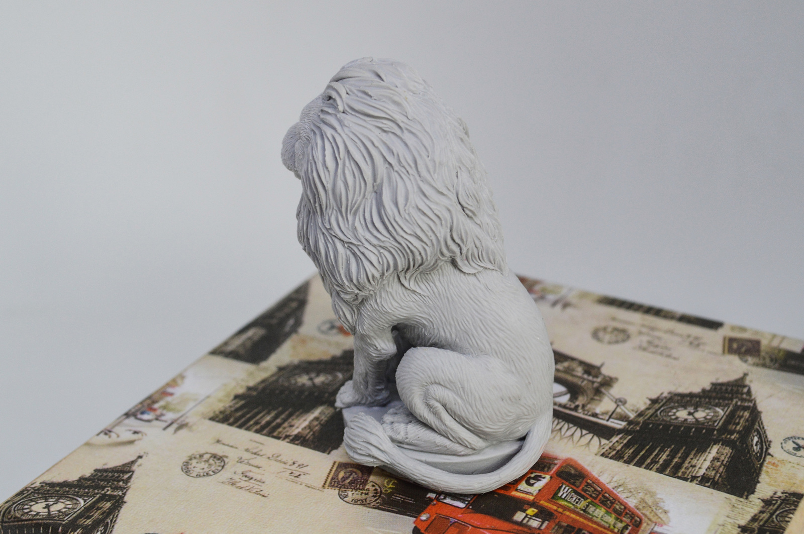 Wolf and Lion from polymer clay - My, a lion, Wolf, Figurine, Polymer clay, Order, , Process, Needlework with process, Video, Longpost, Figurines