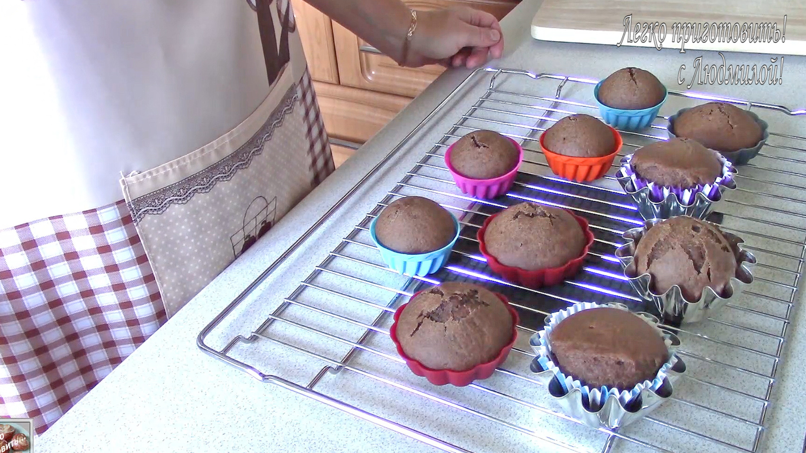 Lean (Vegetarian) Chocolate Muffins - My, Food, Cooking, Bakery products, Video, Video recipe, Youtube, Cake, Longpost, Lenten dishes