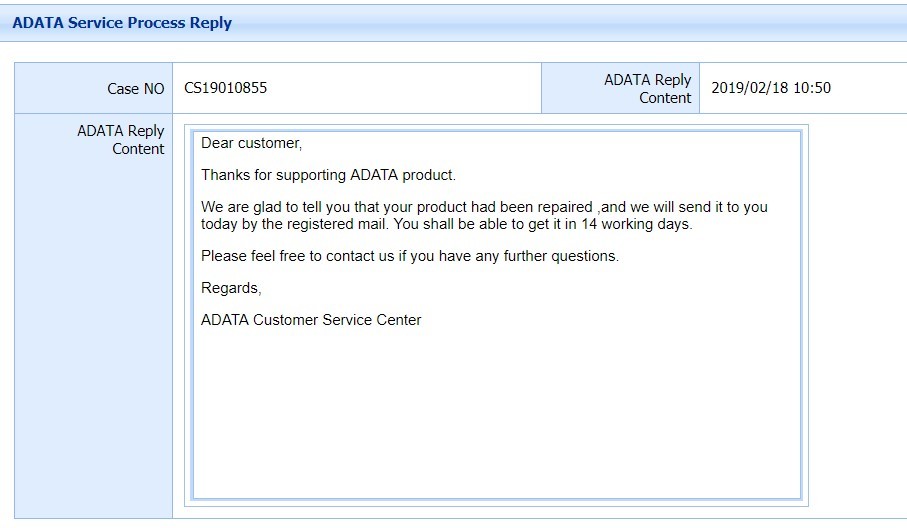 A little more about the Adata service (spoiler - not really) - My, Adata, Good quality, Customer focus, Clients, Longpost