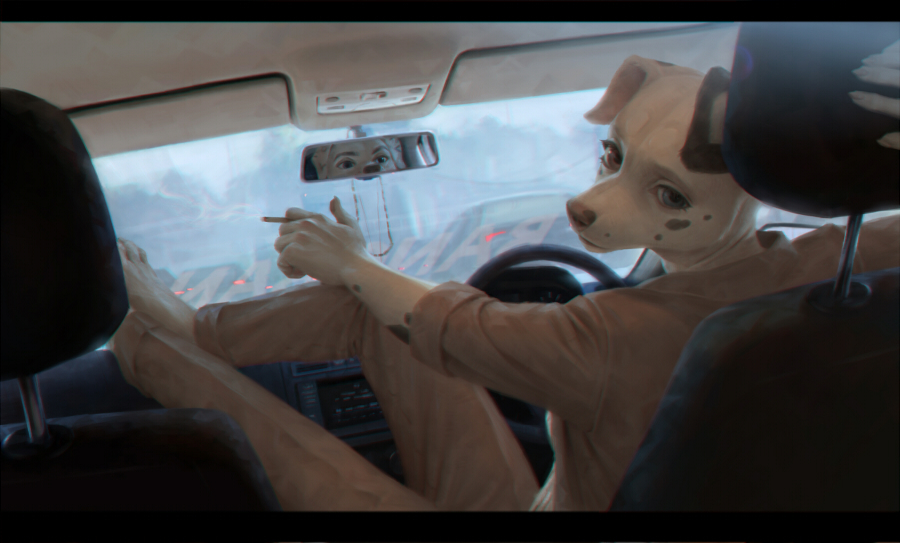 bang bang - Furry, Art, Car, Terry Grimm