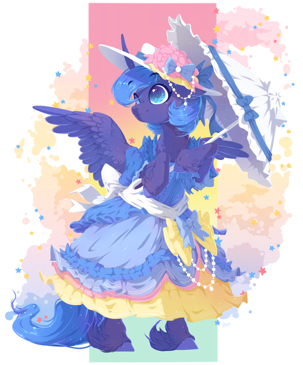 Fair Lady - My little pony, Princess luna, Rossignolet