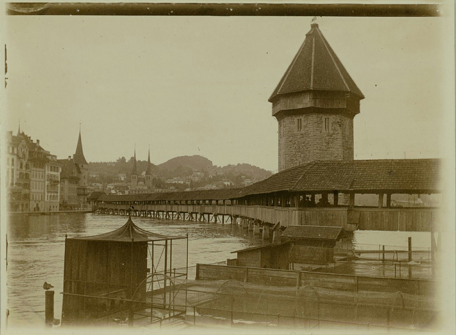 [Lucerne. Switzerland] Photo from the beginning of the 20th century. - Retro, Old photo, Black and white photo, Images, No text, Longpost