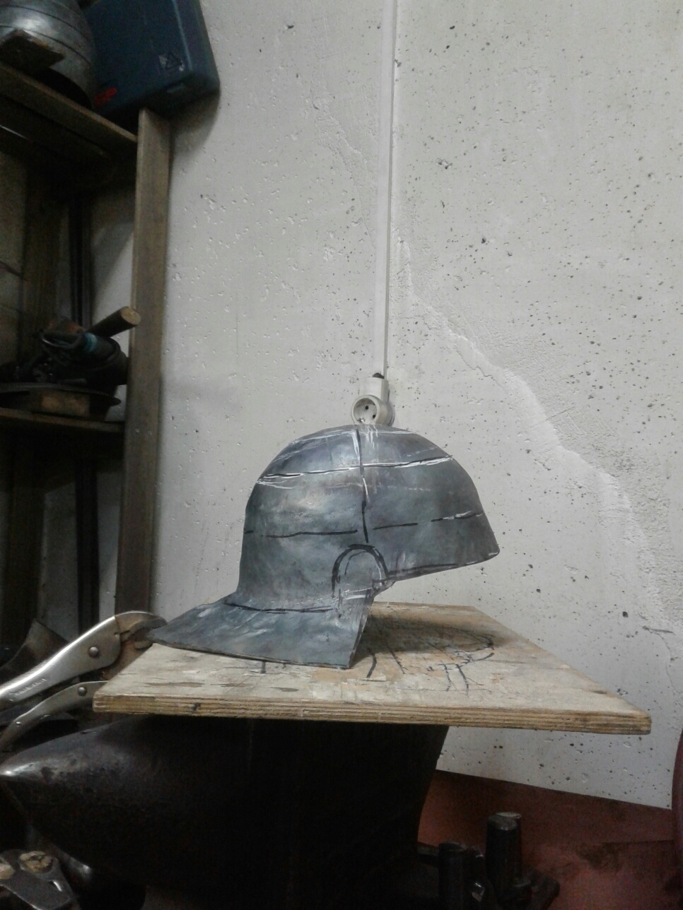 The production of a Roman helmet from a monolithic part using the rising method. - Story, Armor, Historical reconstruction, Longpost