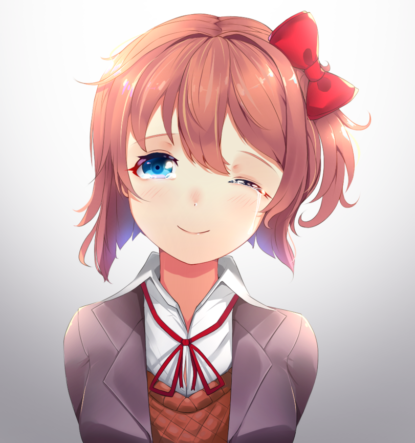 Sayori - Doki Doki Literature Club, Sayori, Anime art, Visual novel