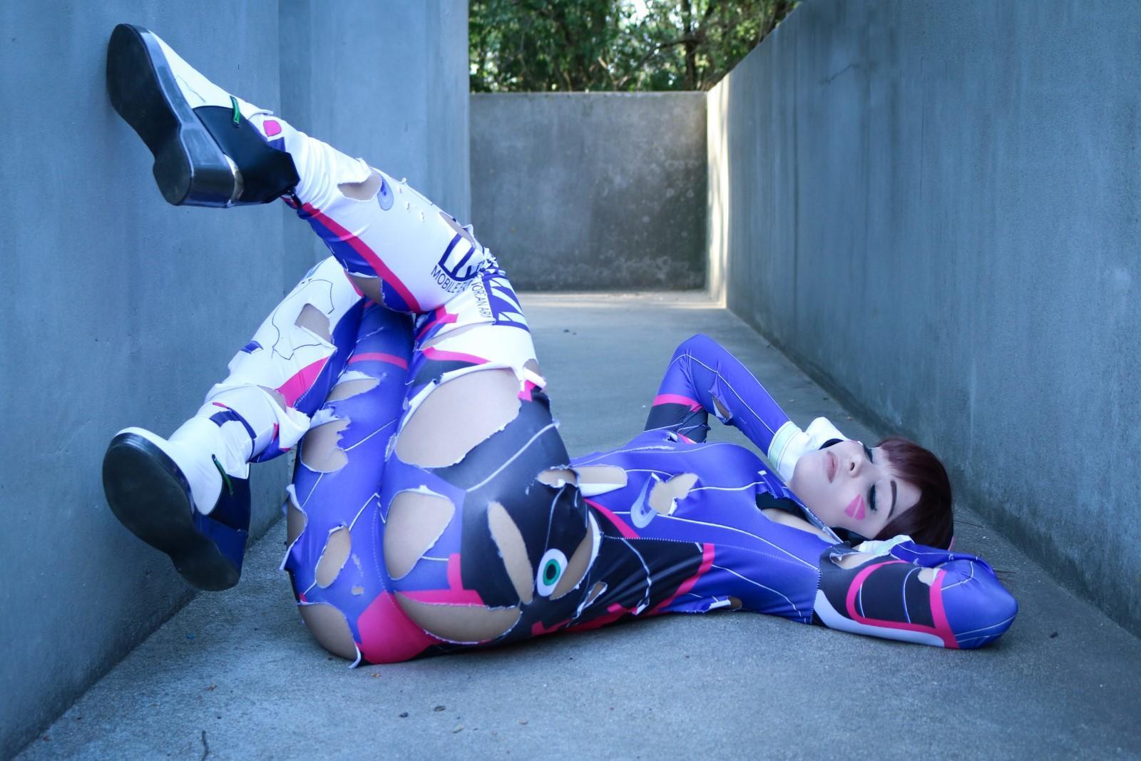 Cosplay on D.Va (Bonus skin in the comments) - NSFW, Games, Overwatch, Dva, Cosplay, Beautiful girl, Erotic, , Longpost