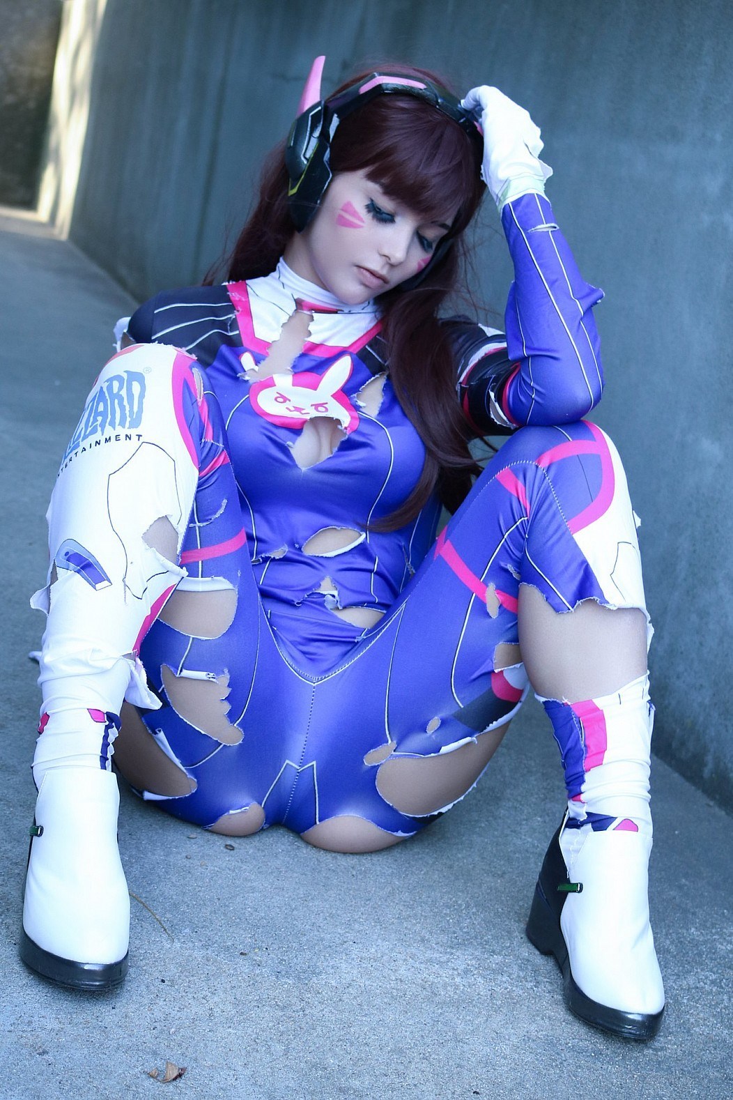 Cosplay on D.Va (Bonus skin in the comments) - NSFW, Games, Overwatch, Dva, Cosplay, Beautiful girl, Erotic, , Longpost