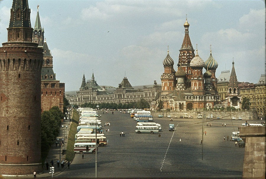 Красная площадь СССР - СССР, История, Москва, Красная площадь, Старое фото, Храм Василия Блаженного