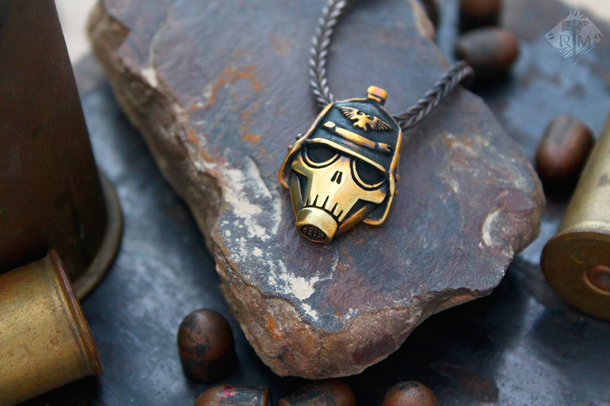 In life, war. In death, peace. In life, shame. In death, atonement. - My, Wh other, Pendant, Handmade, Warhammer-Crafts, Creation, Longpost, Warhammer 40k, Death korps of krieg