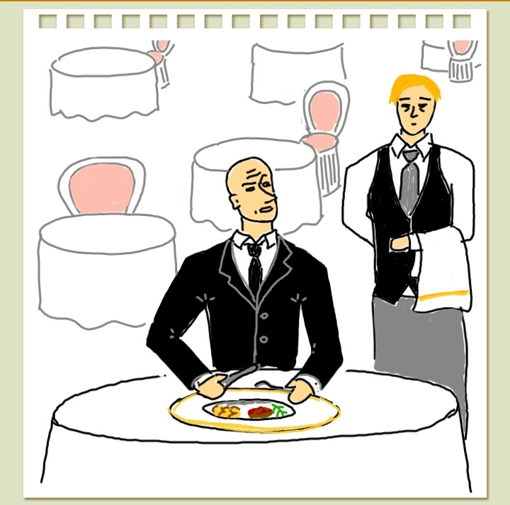 A restaurant - My, Comics, A restaurant, Joseph Haydn, Longpost