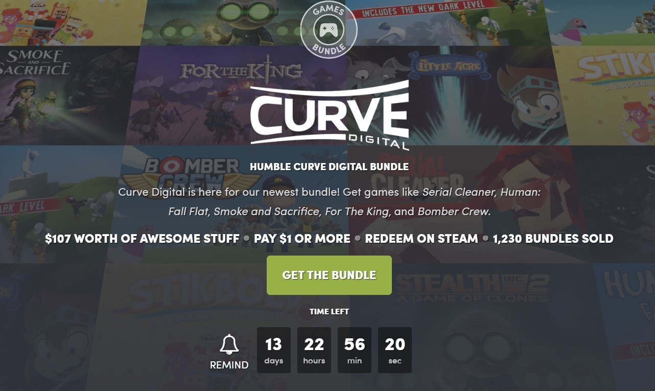 Humble Curve Digital Bundle - Humble bundle, Steam, Not a freebie, Longpost