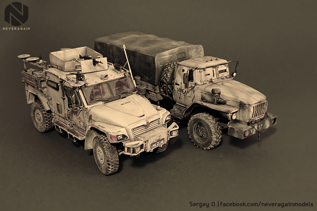 Husky British, armored, four-wheeled - My, Stand modeling, Scale model, 1:35, Armored car, Longpost