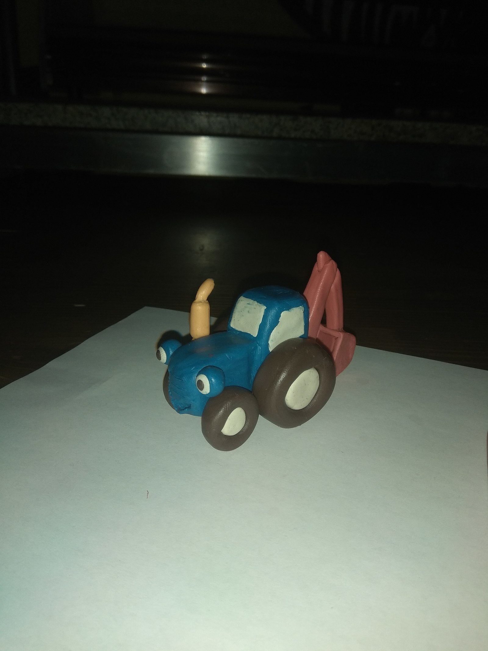 Crafts from plasticine - Plasticine, Лепка, Tractor, Bong, Longpost